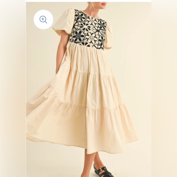 &merci Crochet Midi Dress - Picture 2 of 11